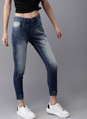 Moda Rapido Blue Mid Rise Jogger Jeans women