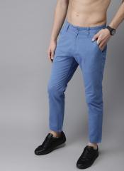 Moda Rapido Men Blue Slim Fit Solid Chinos