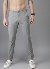 Moda Rapido Men Grey Slim Fit Solid Chinos