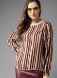 Moda Rapido Multi Striped Regular Top Women