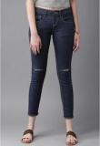 Moda Rapido Navy Blue Mid Rise Skinny Fit Jeans women