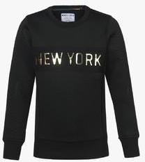 Monte Carlo Black Printed Sweatshirt boys