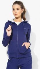 Monte Carlo Blue Solid Hoodie women