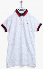 Monte Carlo White Regular Fit Polo T Shirt girls