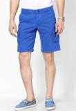 Monteil & Munero Blue Solid Shorts Men