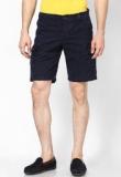 Monteil & Munero Navy Blue Solid Shorts Men