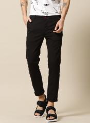 Mr Bowerbird Black Comfortable Slim Fit Solid Chinos men