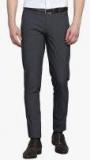 Mr Button Blue Checked Slim Fit Formal Trouser men