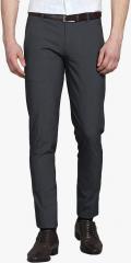 Mr Button Blue Checked Slim Fit Formal Trouser men