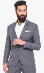 Mr Button Grey Solid Blazer men