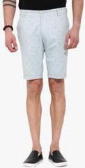 Mr Button Light Blue Printed Shorts men