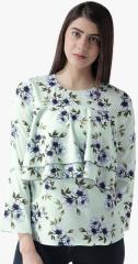 Msfq Green Printed Blouse women