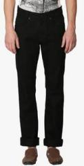 Mufti Black Mid Rise Regular Fit Jeans men