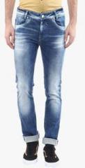 Mufti Blue Washed Relaxed Fit Jeans men