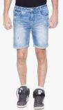 Mufti Blue Washed Shorts Men