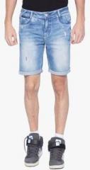 Mufti Blue Washed Shorts men