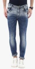 Mufti Blue Washed Slim Fit Jeans men