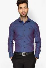 Mufti Purple Slim Fit Casual Shirt men