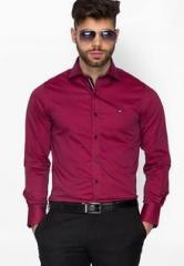 Mufti Wine Slim Fit Casual Shirt men