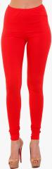 Mustard Orange Solid Leggings women