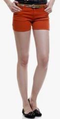 My Addiction Rust Solid Shorts women