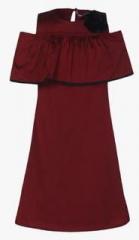 My Pink Closet Maroon Party Dress girls