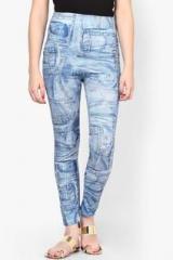 N-gal Blue Printed Jegging women