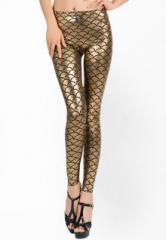 N-gal Metallic Scales Leggings women