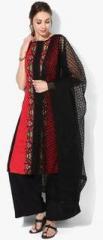 Naari Black Embellished Net Dupattas women