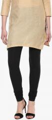 Nanni Black Solid Leggings women