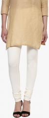 Nanni Off White Solid Leggings women