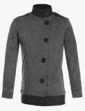 Naughty Ninos Grey Milange Sweat Jacket Boys