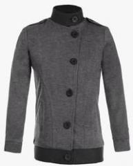 Naughty Ninos Grey Milange Sweat Jacket boys