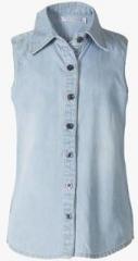 Naughty Ninos Light Blue Casual Top girls