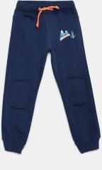 Nauti Nati Navy Blue Solid Trouser boys