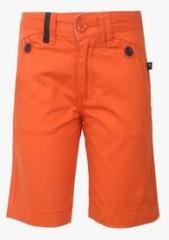 Nauti Nati Orange Solid Shorts boys