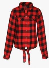 Nauti Nati Red Casual Shirt girls