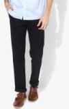 Nautica Navy Blue Solid Regular Fit Regular Trouser Men