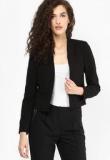 New Look Black Pocket Front Cropped Blazer Women