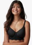 Next Black Lightly Padded Solid T Shirt Bra women