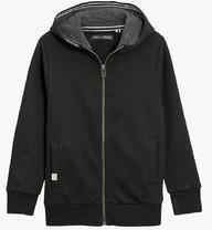 Next Black Zip Through Hoody boys