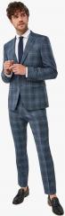 Next Blue Checked Suit men