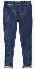 Next Blue Washed Denim Look Leggings girls