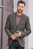 Next Grey Donegal Tailored Fit Jacket Men