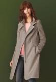 Next Grey Solid Coat Women