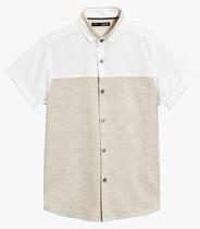 Next Half Sleeve Tonal Colourblock Shirt boys