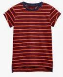 Next Maroon Striped T Shirt Boys