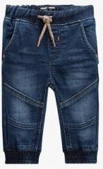 Next Navy Blue Jersey Denim Cuffed Pull On Jeans boys