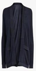 Next Navy Blue Solid Shrug women