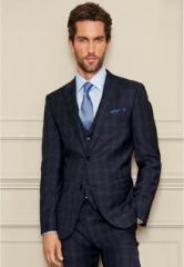 Next Navy Signature Check Tailored Fit Suit: Jacket men